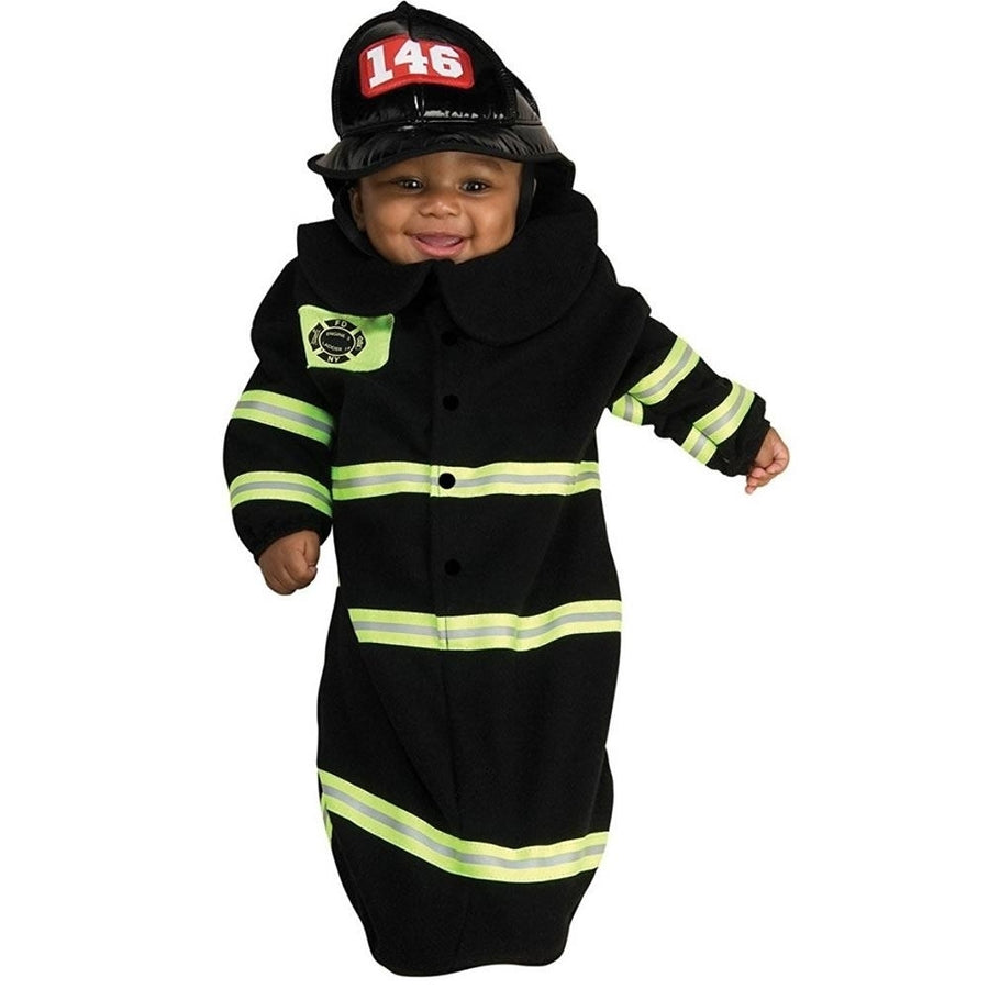Firefighter Bunting Baby Infant Costume size 0-9 MO Newborn Outfit Rubies Image 1