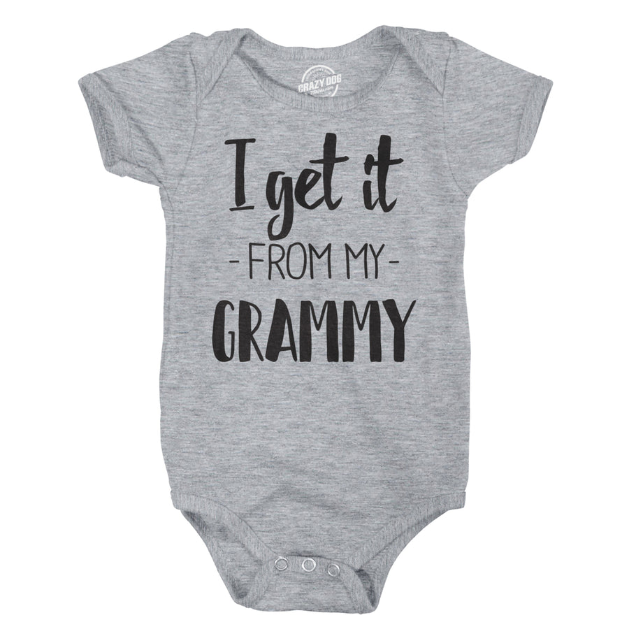 I Get It From My Grammy Creeper Funny Family Baby Jumpsuit Image 1