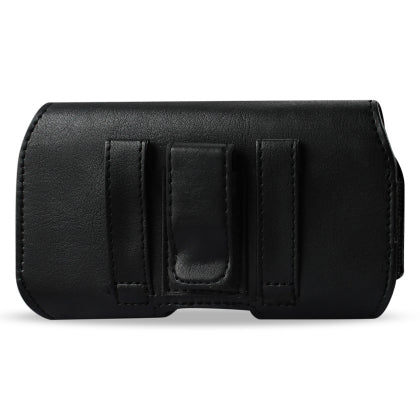 For Kyocera Hydro View / C6742 Horizontal Z Lid Leather Pouch Plus Cell Phone With Cover Size - Black Image 2