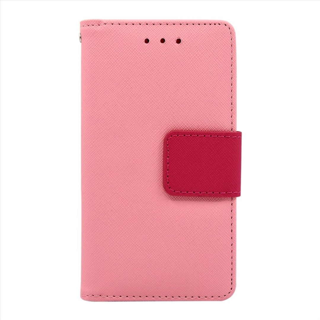 Samsung Galaxy A8 Leather Wallet Pouch Case Cover Image 3