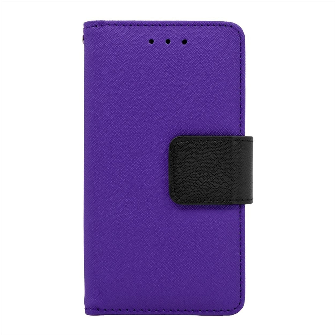Samsung Galaxy A8 Leather Wallet Pouch Case Cover Image 4