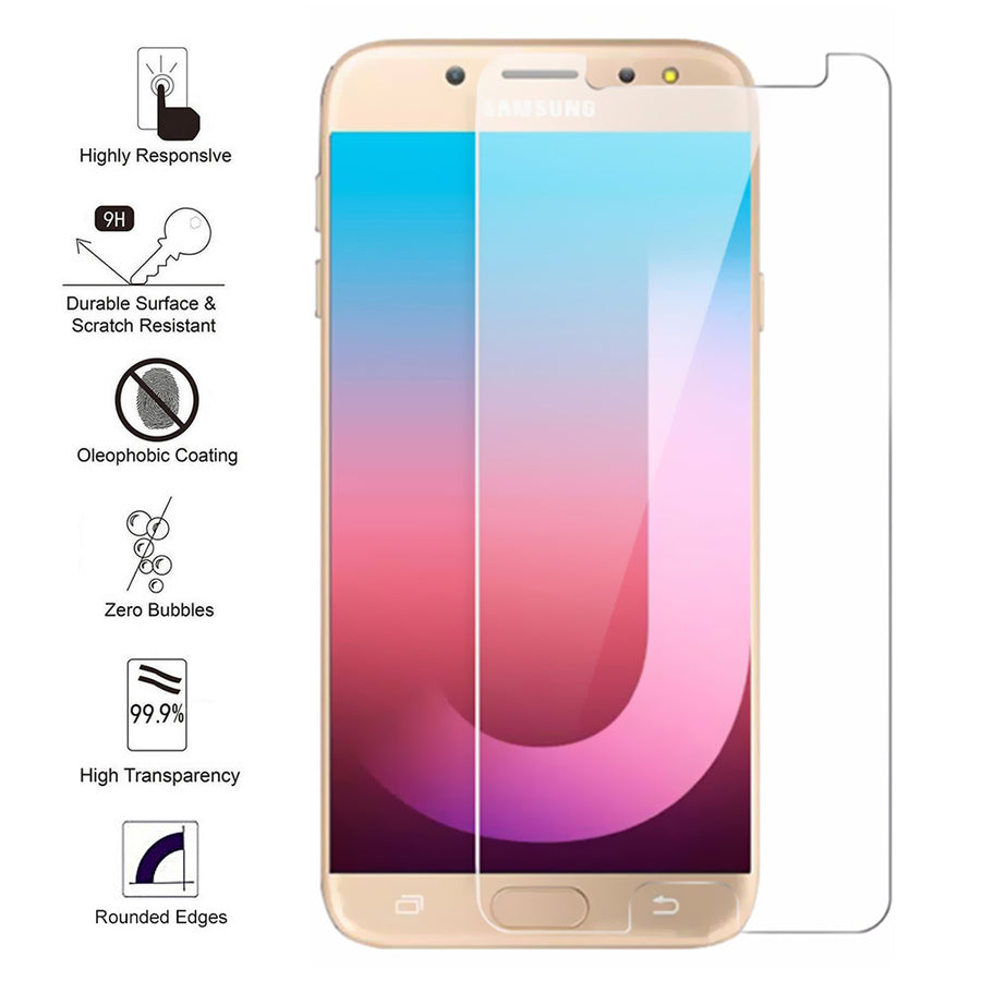 Samsung Galaxy J7 Pro / J730G Tempered Glass Screen Protector Image 1