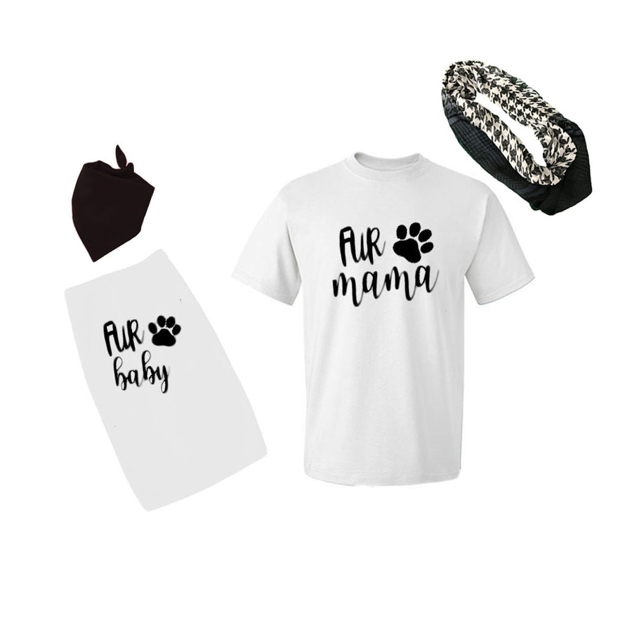 Matching Dog and Owner T-shirts - faux Mama and faux Baby Image 1