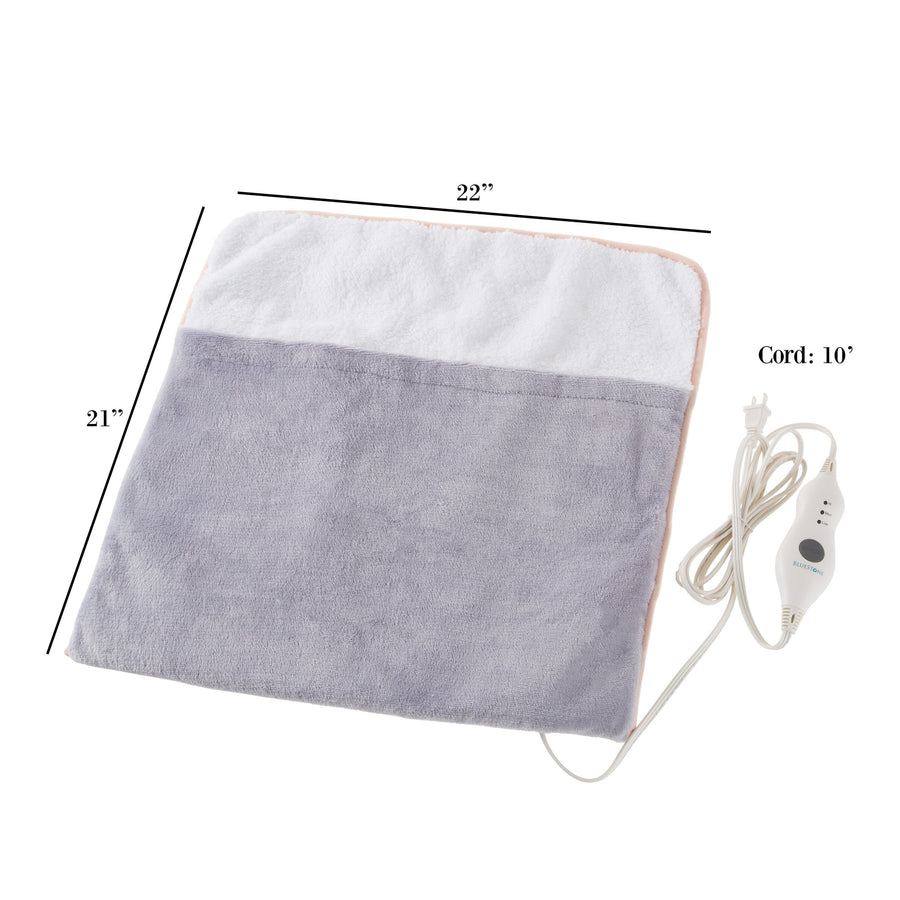 Electric Heated Foot Warmer Heating Pad 3 Settings Long Cord Auto Shut Off Washable Image 1