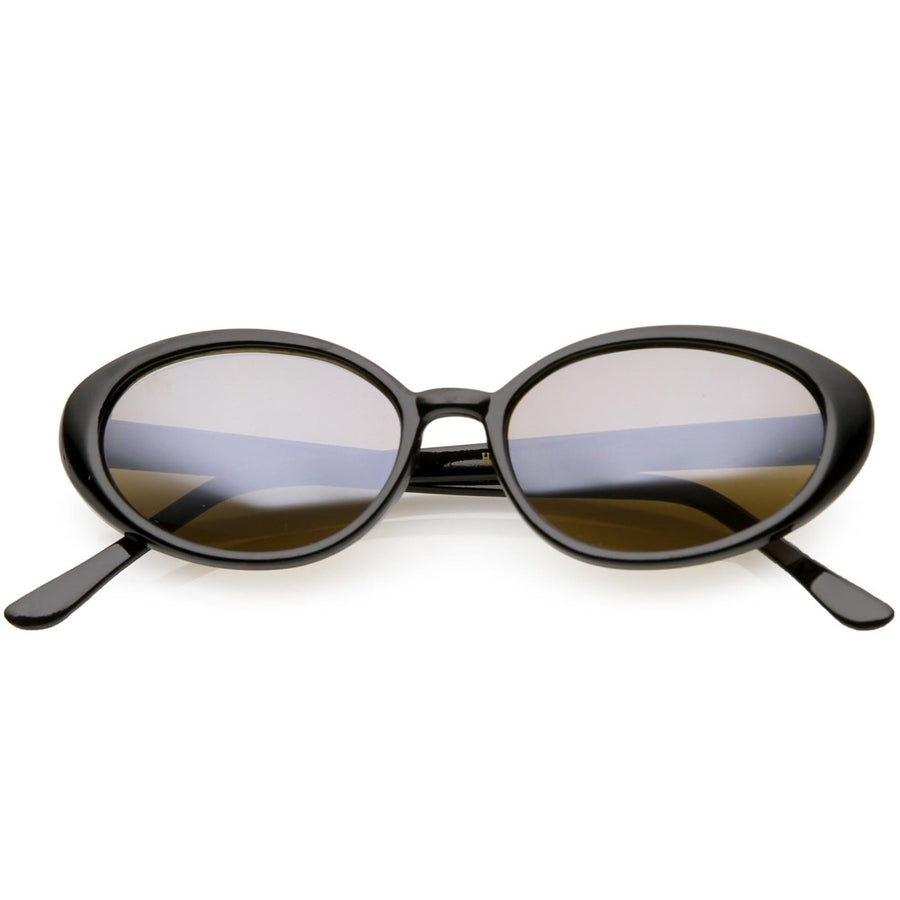 True Vintage Oval Sunglasses Colored Mirror Lens 51mm Image 1
