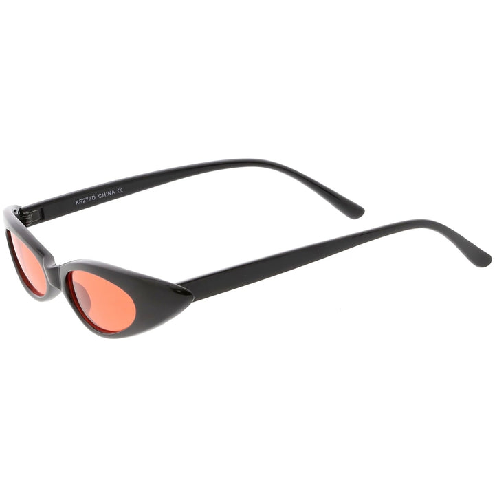 Ultra Thin Extreme Oval Sunglasses Color Tinted Lens 47mm Image 3