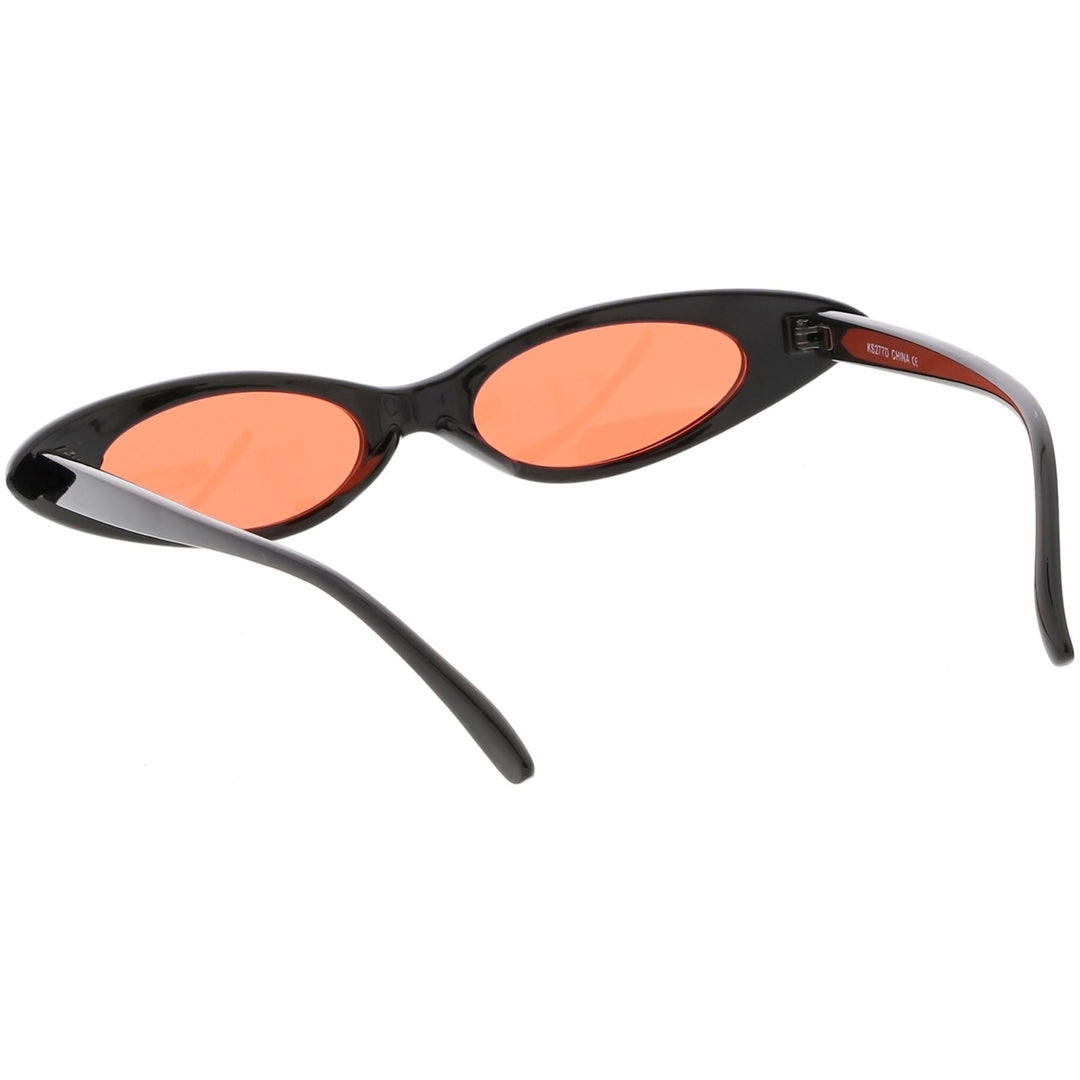 Ultra Thin Extreme Oval Sunglasses Color Tinted Lens 47mm Image 4