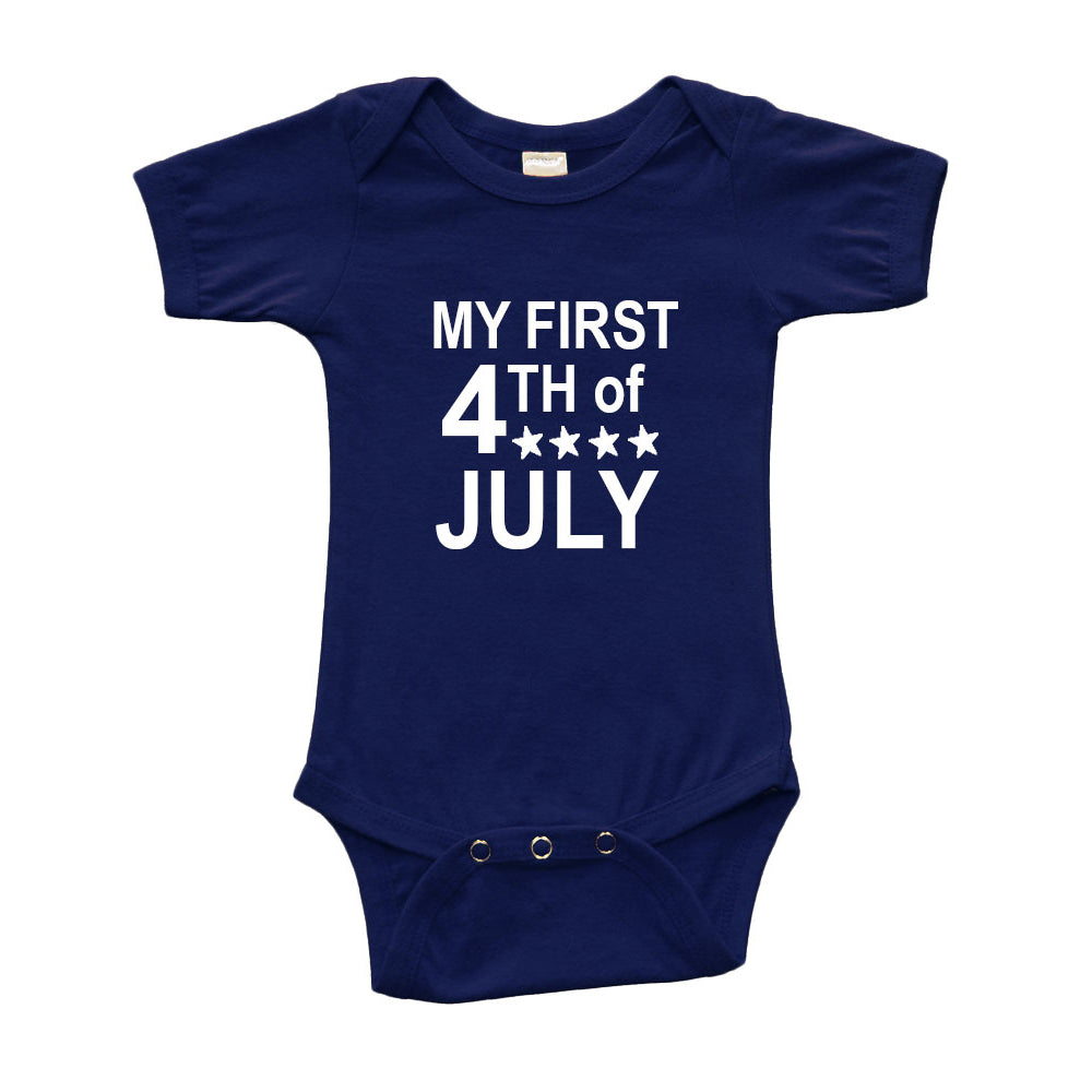 PandoraTees Infant Bodysuit - Mt First 4th of July Image 2