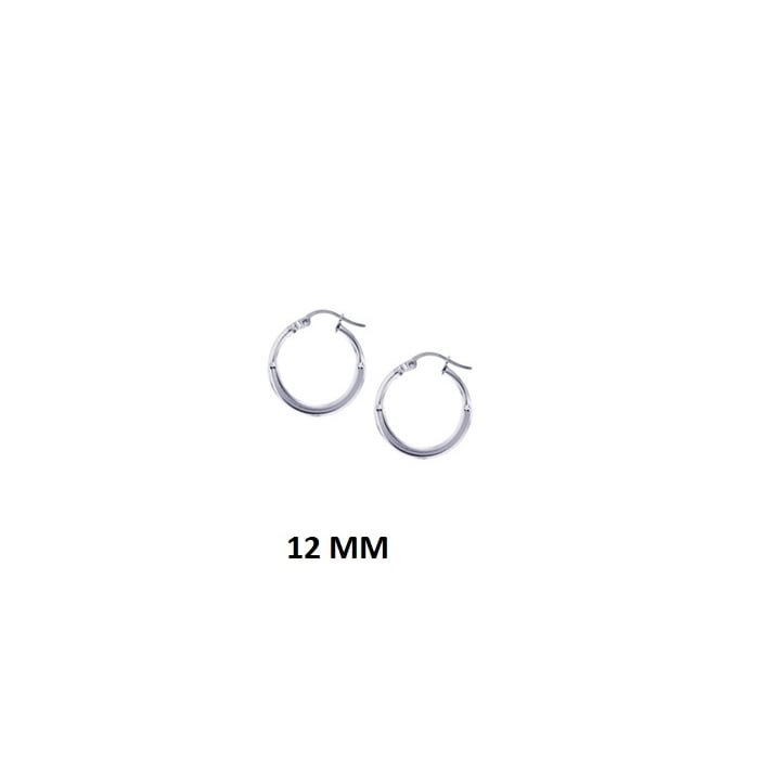 Set of 3 Sterling Silver Hoop Earrings Image 2