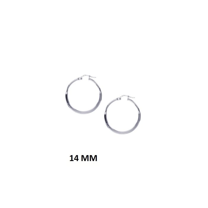 Set of 3 Sterling Silver Hoop Earrings Image 3