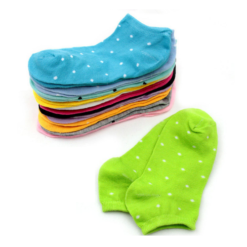 10Pcs Version Of The Candy-colored Socks Solid Color Cotton Socks Warm Socks Short Socks Boat Socks Image 3