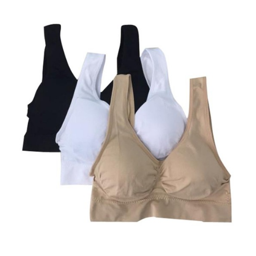 Womens Sports Bra Comfortable Wirefree Yoga Gym Vest With Removable Pads Image 6