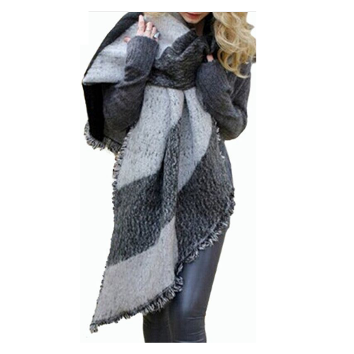 Winter Fashion Women Blanket Scarf Female Cashmere Wool Scarf Shawl Warm Thick Image 1