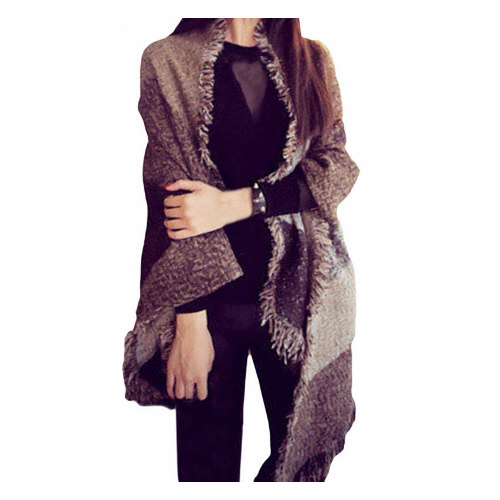 Winter Fashion Women Blanket Scarf Female Cashmere Wool Scarf Shawl Warm Thick Image 3