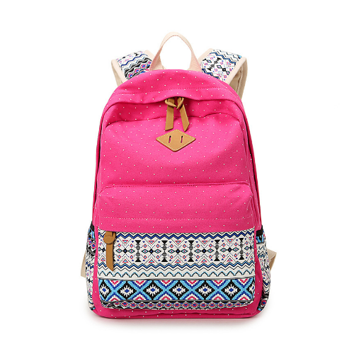 Female Schoolbag Fashion Canvas Printing Women Cute School Backpacks For Teenage Girls Image 2