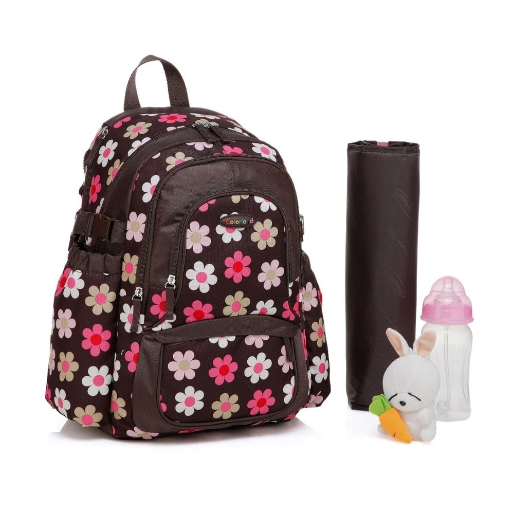 MKF Collection by Mia K. Amazing Mom Colorland Alexis Multi-Compartments Baby Handbag Backpack Image 2