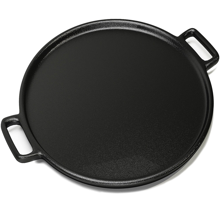 Cast Iron Pizza Pan Flat Skillet 14 Inch Grill Stove Campfire Frying Pan Image 1