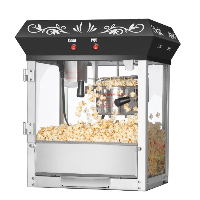 Great Northern Black Foundation Top Popcorn Popper Machine4 Ounce Image 1