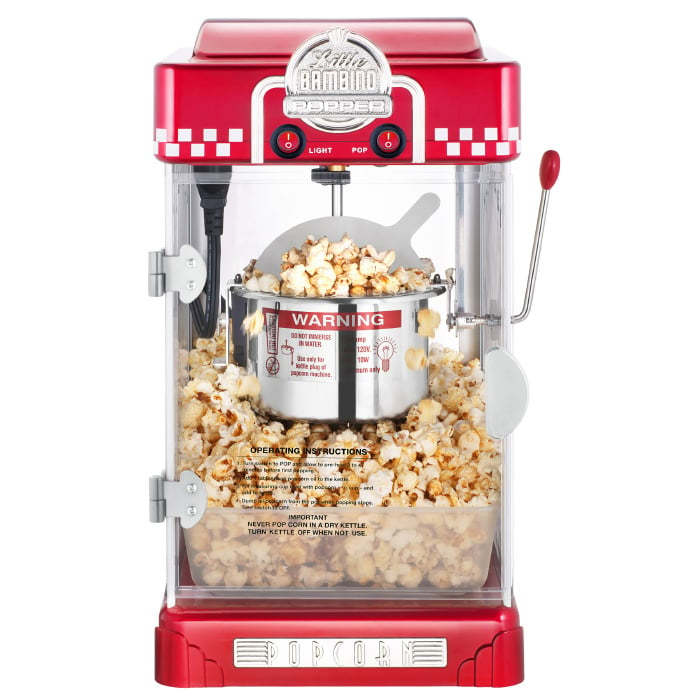 Great Northern Red Little Bambino Table Top Retro Popcorn Popper2.5 oz Image 1