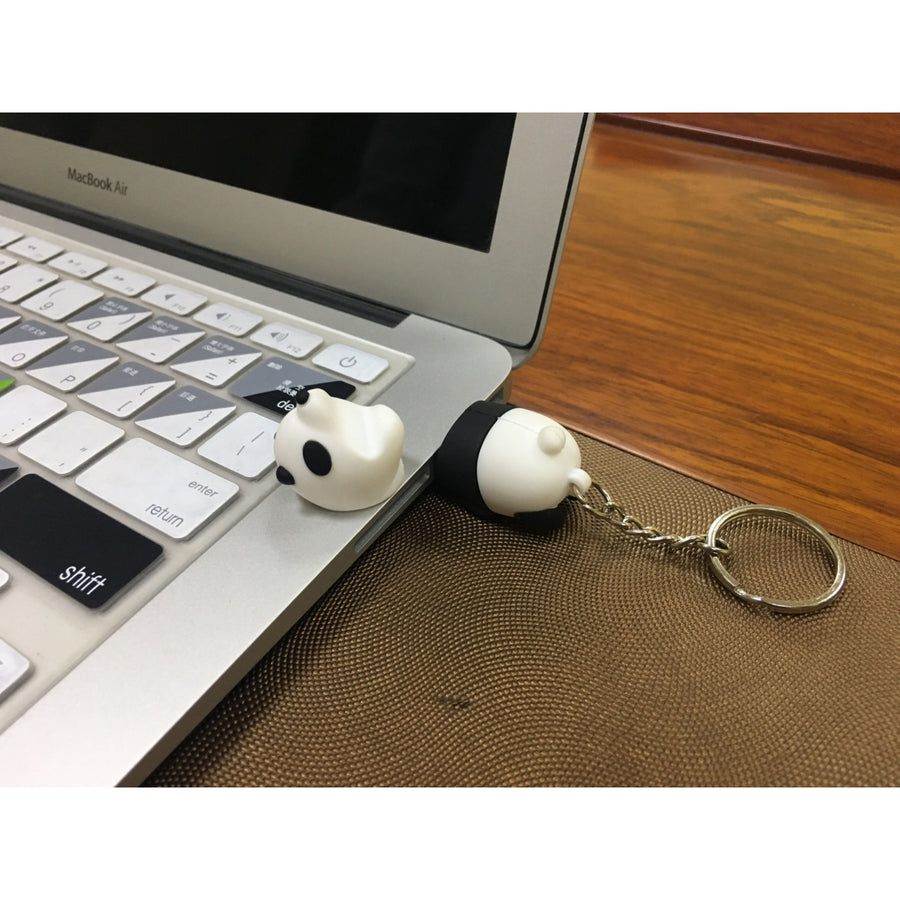 64GB Mini USB Panda Storage Drive Key Chain Image 1