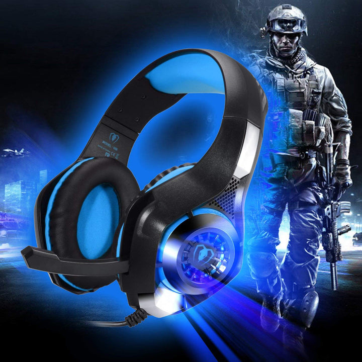 Gaming Headset for PS4 Xbox One PC Tablet CellphoneStereo LED Backlit Headphone with Mic Image 4