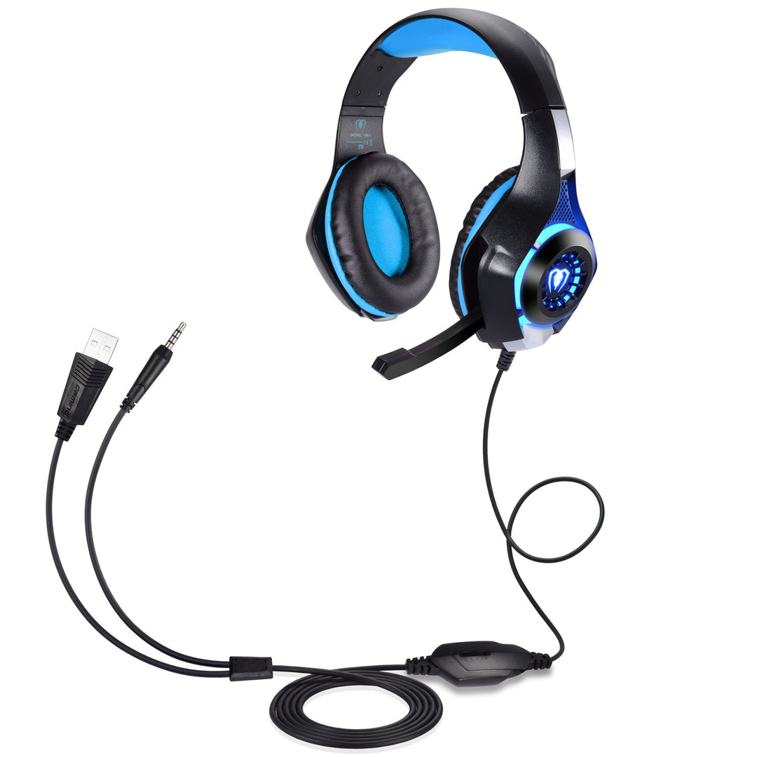 Gaming Headset for PS4 Xbox One PC Tablet CellphoneStereo LED Backlit Headphone with Mic Image 7