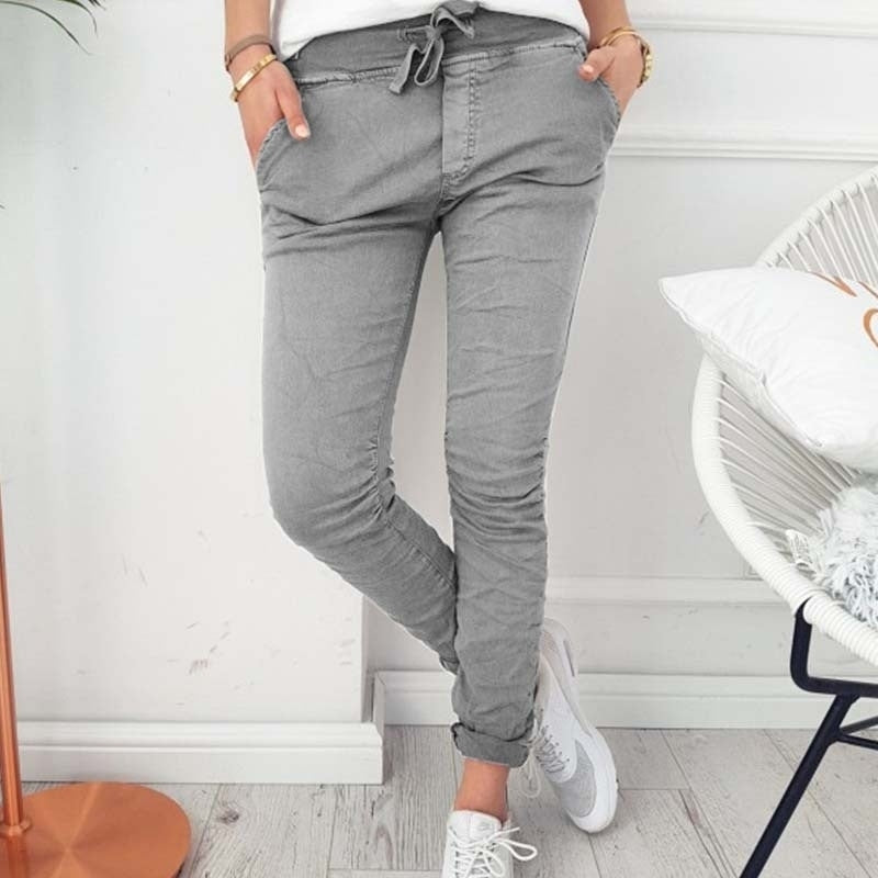 Womens Fashion Slim Tight-fitting Stretch Pants Image 3