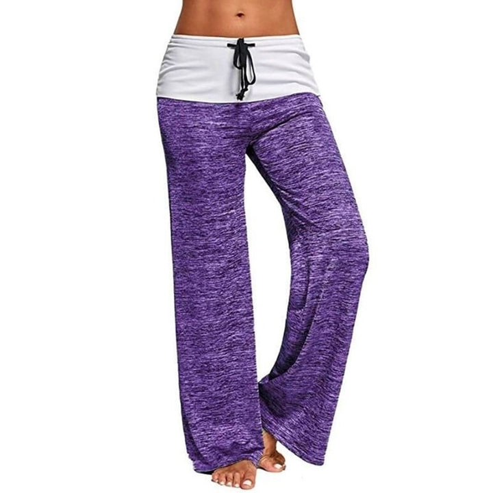 Stitching Yoga Quick-drying Sweatpants Image 1