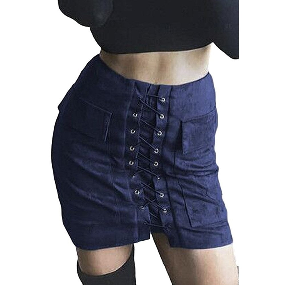 7-color Strap Slim Skirt Image 2