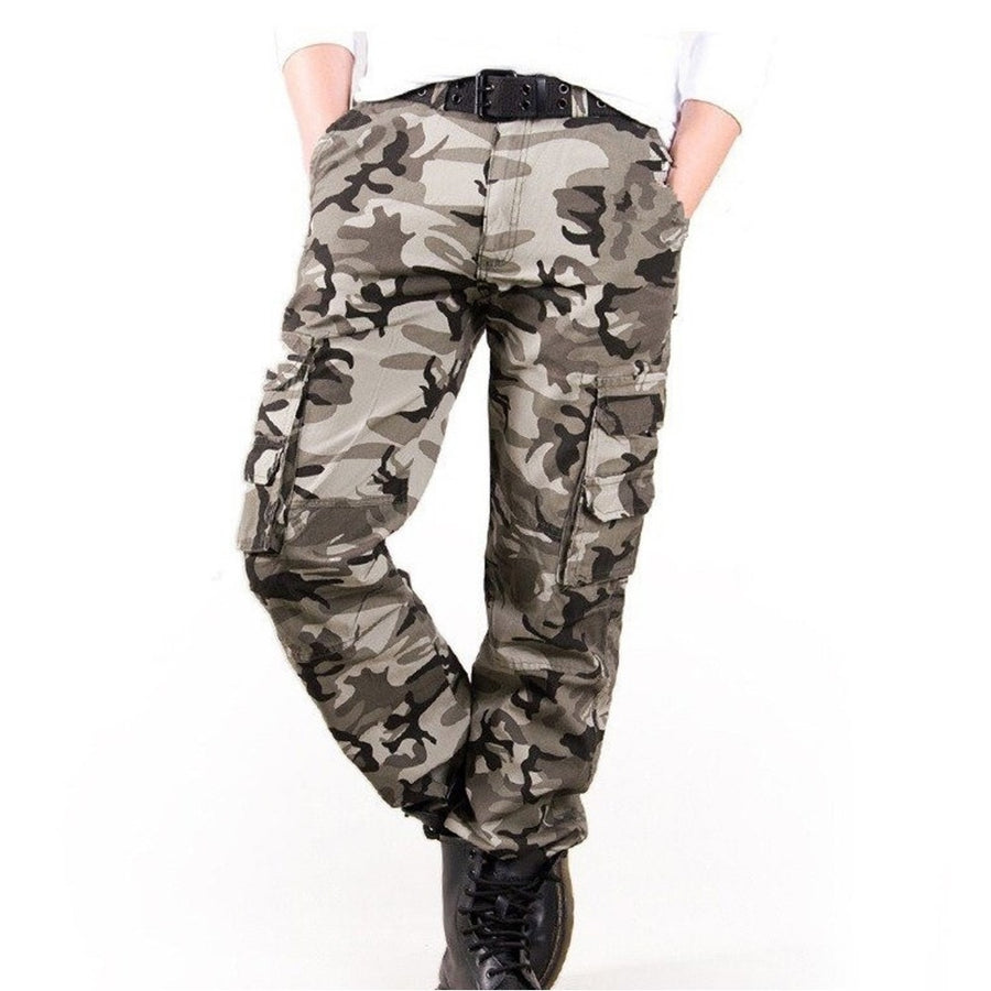 Fashion Pocket Mens Camouflage Pants Image 1