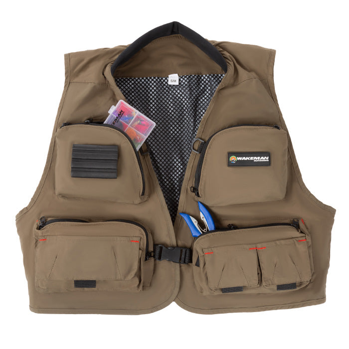 12 Pocket Fishing Vest Lightweight Tackle Equipment Organizer Jacke Small Medium Image 1
