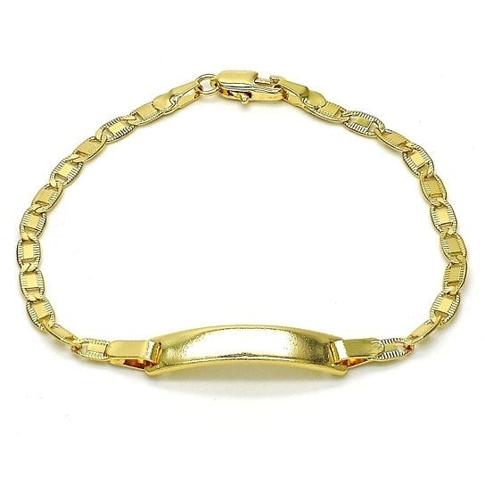 14K Gold Filled   Mariner ID Bracelet,Polished Finish,Plateden Tone 6 Image 1