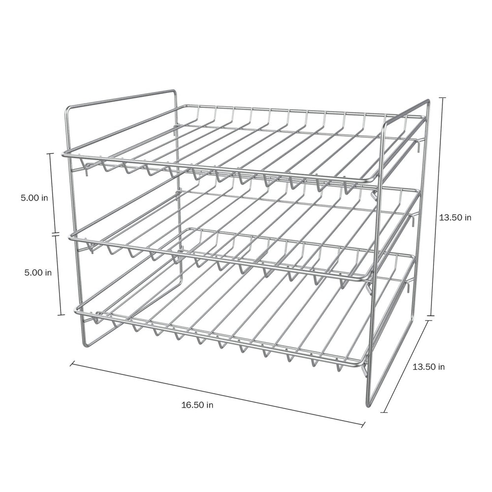 Kitchen Pantry Can Dispenser Holder Metal Rack 36 Food Cans Storage Space Saver Image 2