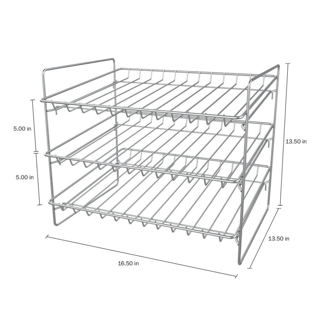 Kitchen Pantry Can Dispenser Holder Metal Rack 36 Food Cans Storage Space Saver Image 2