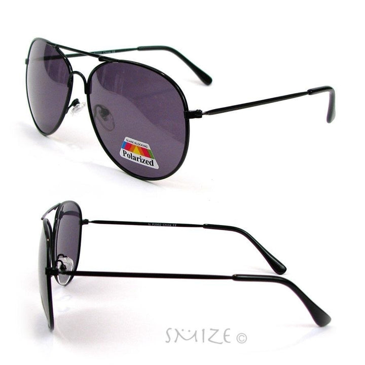 Aviator Polarized Unisex Sunglasses Glare Blocking Image 2