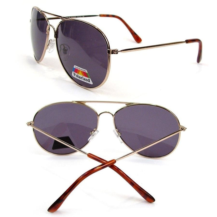 Aviator Polarized Unisex Sunglasses Glare Blocking Image 1