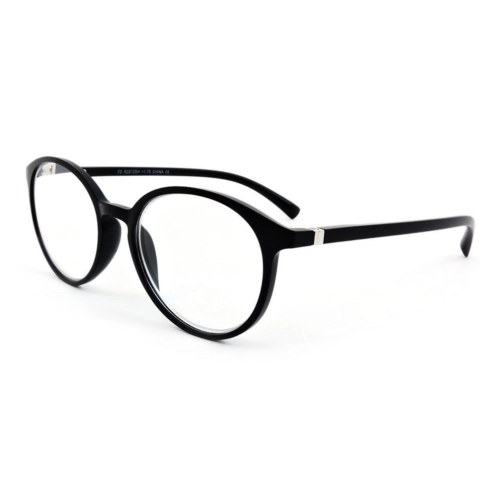 Matte Finish Classic Round Frame Geek Retro Style Light Weight Spring Hinges Reading Glasses Image 2