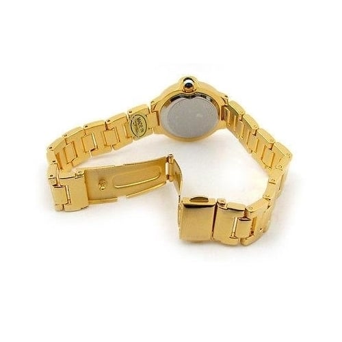Gold Geneva Small Case Classic Roman Dial Womens Bracelet Watch Image 3