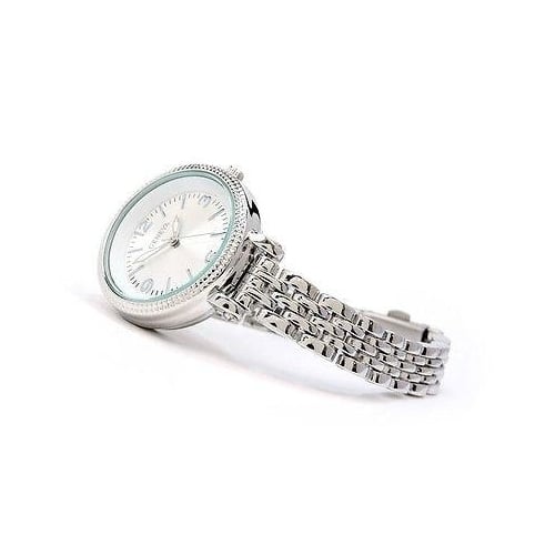 Geneva Silver Medium Case Slim Design Womens Quartz Watch Image 3
