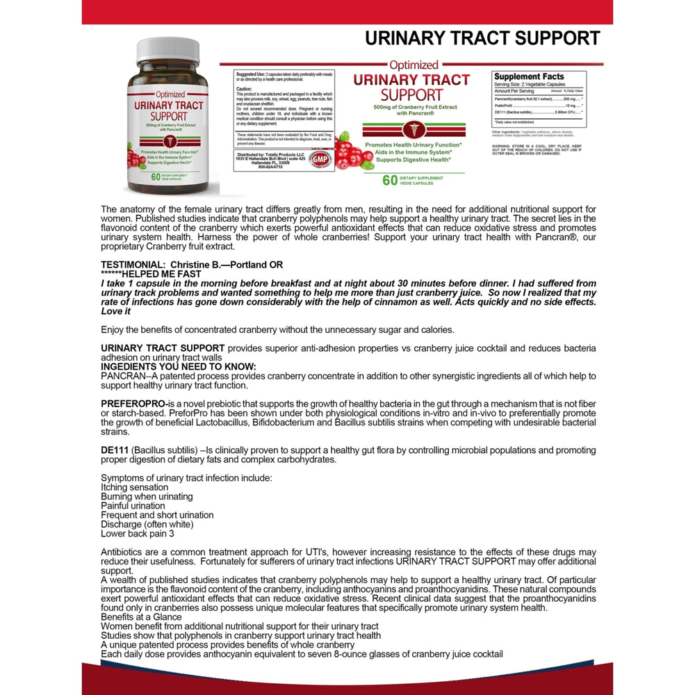 Urinary Tract Support (60 capsules) Image 2