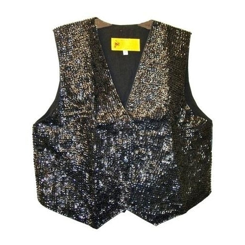 Sequin Vest BLACK Image 1