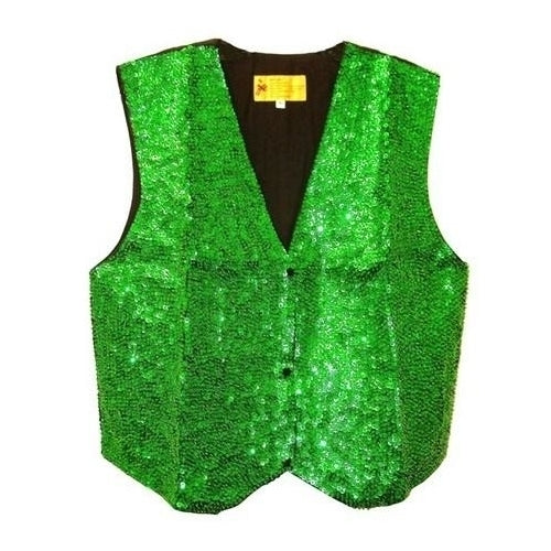 Sequin Vest EMERALD GREEN For Kids Unisex Image 1