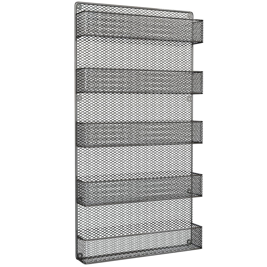 Spice Rack Organizer Metal Space Saving Wall Mount 5 Tier Storage Shelves for KitchenPantryor Cabinets Image 1