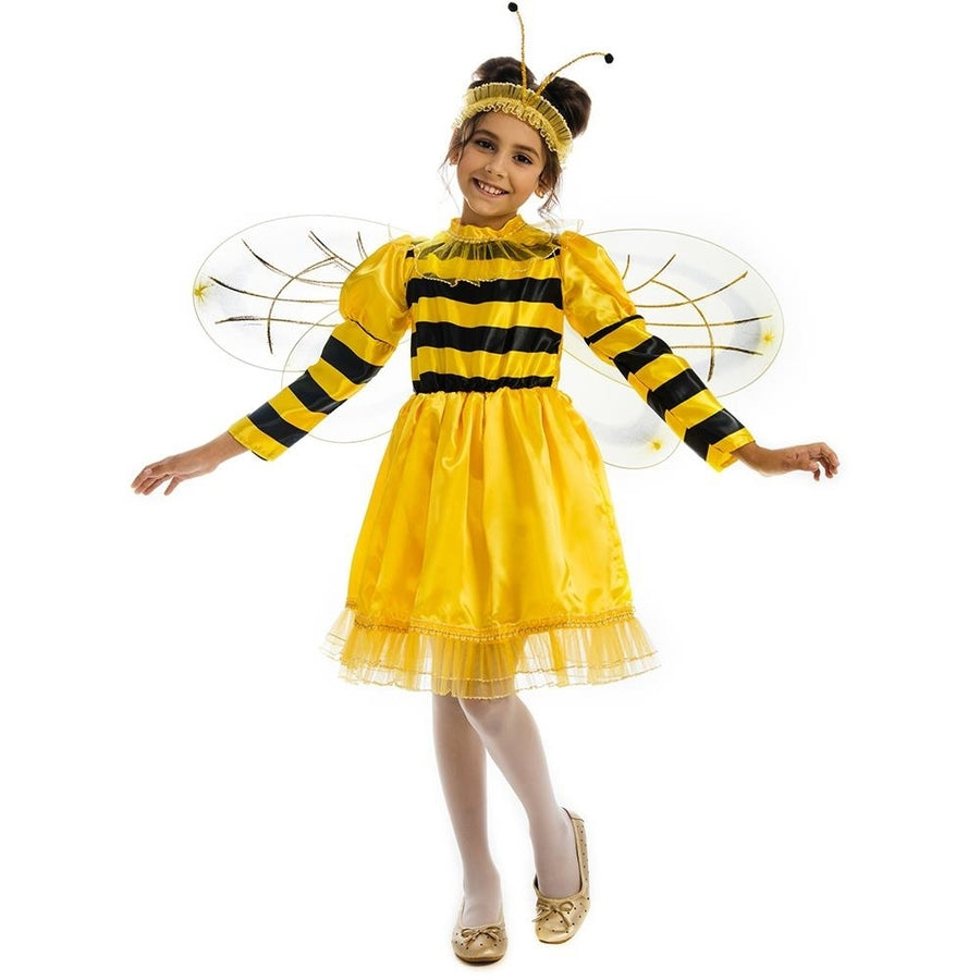 Bumblebee Bee Girls Size XS 2/4 Wings Headband Dress Yellow Costume 5 OReet Image 1