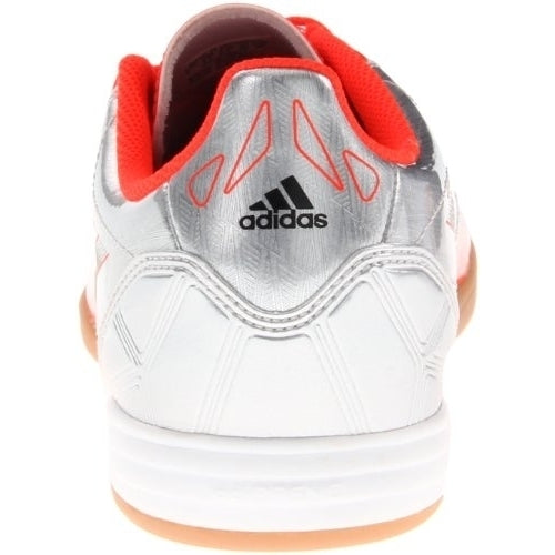 adidas Mens F10 In Indoor Soccer Shoe  SILVER/INFRARED/BLACK Image 3