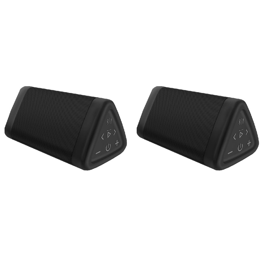 Set of 2 Oontz Angle 3S Dual Portable Bluetooth Speakers Pair 2 Stereo Sound 100 Ft Range 12 Hr Playtime Image 1