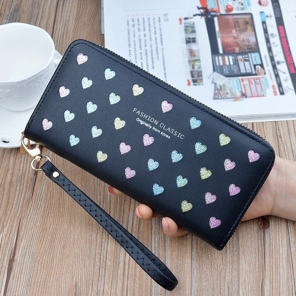Forever Young Simple Cute Long Wallet With Zip Purse Image 6