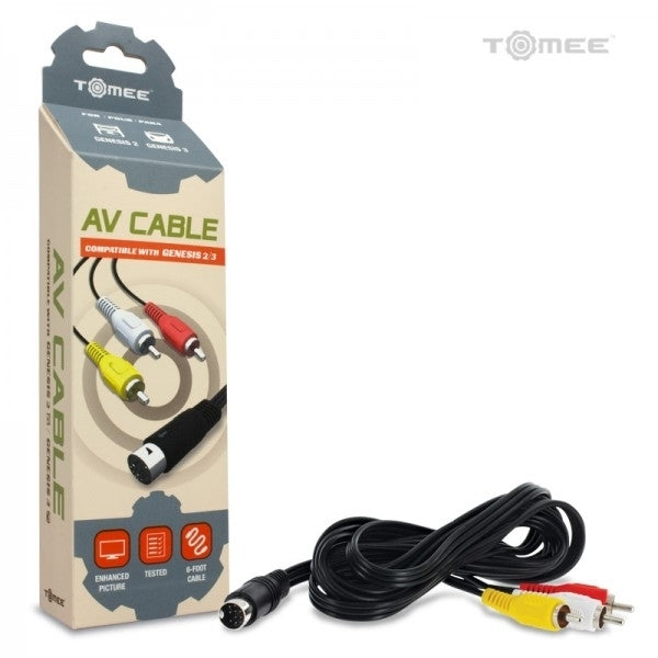 AV Cable for Sega Genesis 3/ Genesis 2 - Tomee Image 1