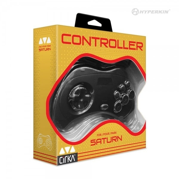 Cirka Controller for Sega Saturn (Black) - CirKa Image 3