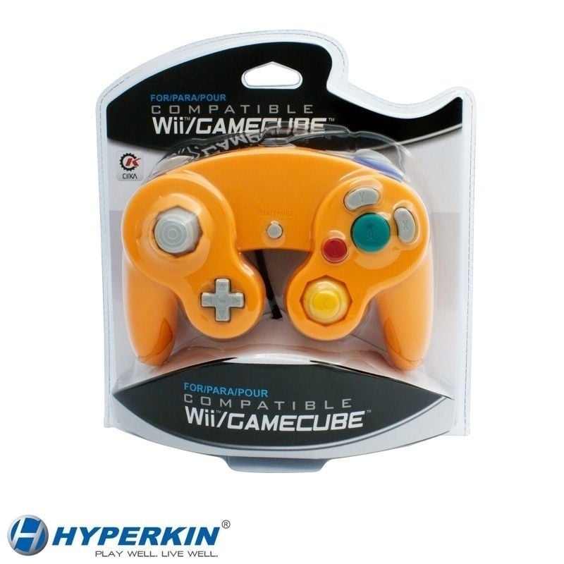 Wii/GameCube CirKa Controller Orange Controller Image 1